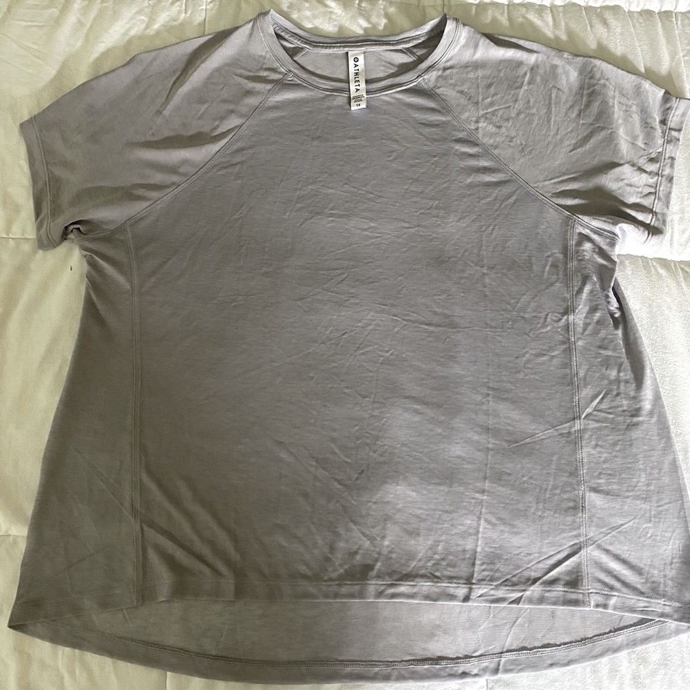 NWOT Athleta Grey Short Sleeve